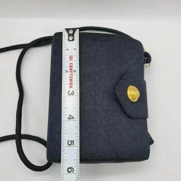 Vintage Crossbody Jim Thompson Silk Purse Black & Gold - Picture 12 of 16